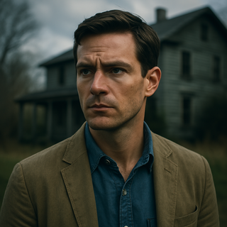 Portrait illustratif du personnage d'Ethan dans le livre la psy de Freida McFadden