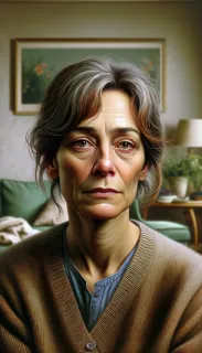 Portrait illustratif du personnage de la mère de Louis dans la pièce de théâtre Juste la fin du monde de Jean-Luc Largace