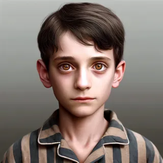 Portrait illustratif du personnage de Shmuel dans le roman Le gar&ccedil;on en pyjama ray&eacute; de John Boyne