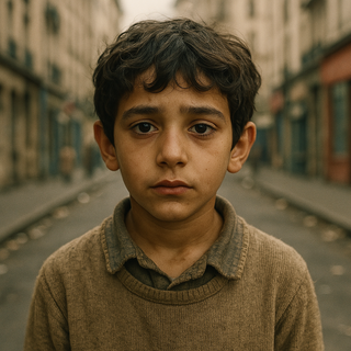 Portrait illustratif du personnage de Momo dans le livre la vie devant soi de Romain Gary (Emile Ajar)