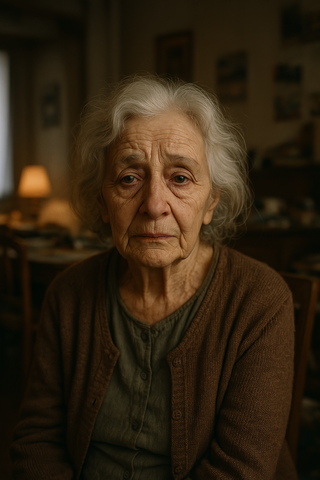 Portrait illustratif du personnage de Madmae Rosa dans le livre La vie devant soi de Romain Gary (Emile Ajar)